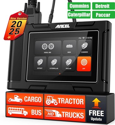 ANCEL HD3400 Full System Heavy Duty Truck Scanner DPF Regen Diesel Diagnostic