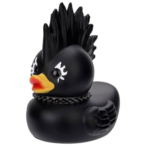 Dark Rubber Gothic Duck Rock Duck Statue Devil Duck Ornament for Car Desk Decor - Picture 20 of 32