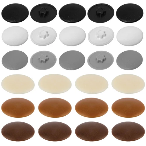20x Screw caps covers TORX T10 to 40 head push fit furniture quality plastic cap