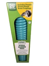 Garden Hose 25ft Spiral Hose Turquoise Expert Gardener New In Box