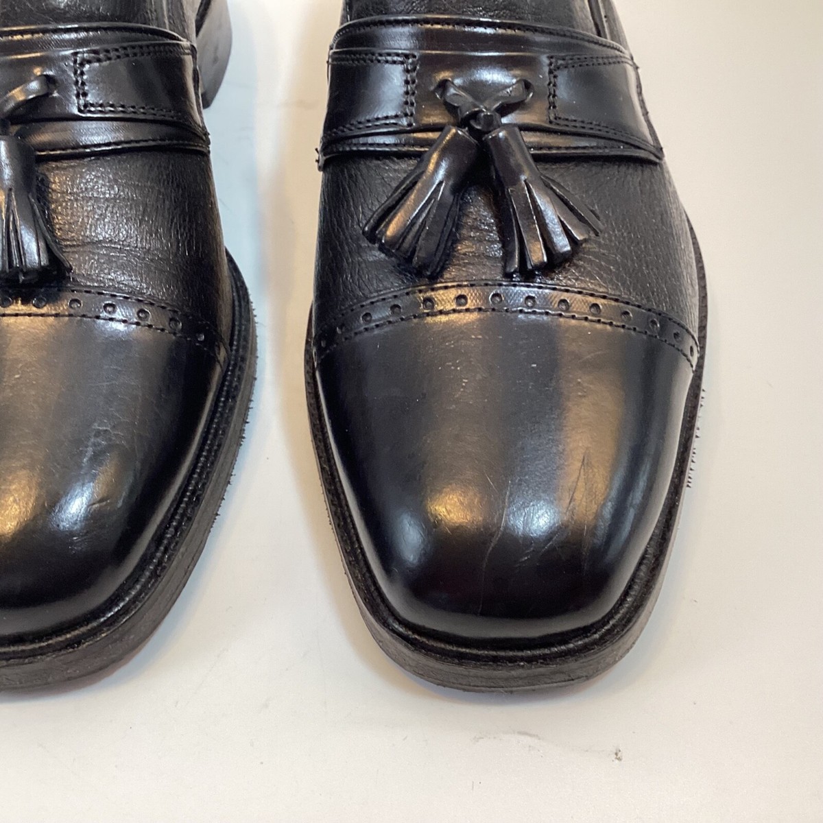 Vito Rufolo Black Patent Leather Slip-on Loafers - Size 13 - Made in Italy Vito Rufolo Italy Men main image 4