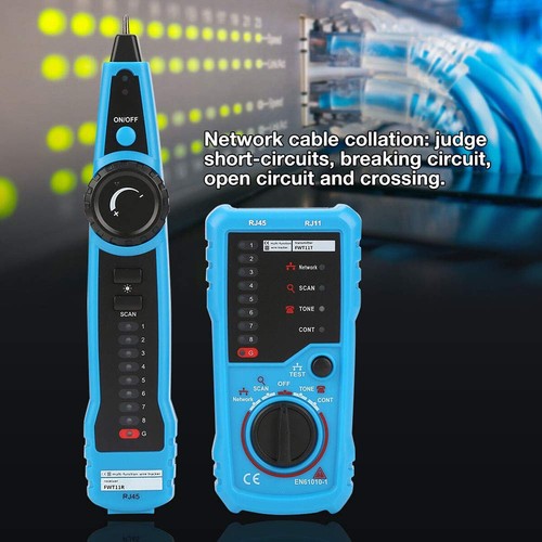 FWT11 Handheld Cable Finder Handheld Wire Tracker LAN Network Cable Detector UK - Picture 2 of 12