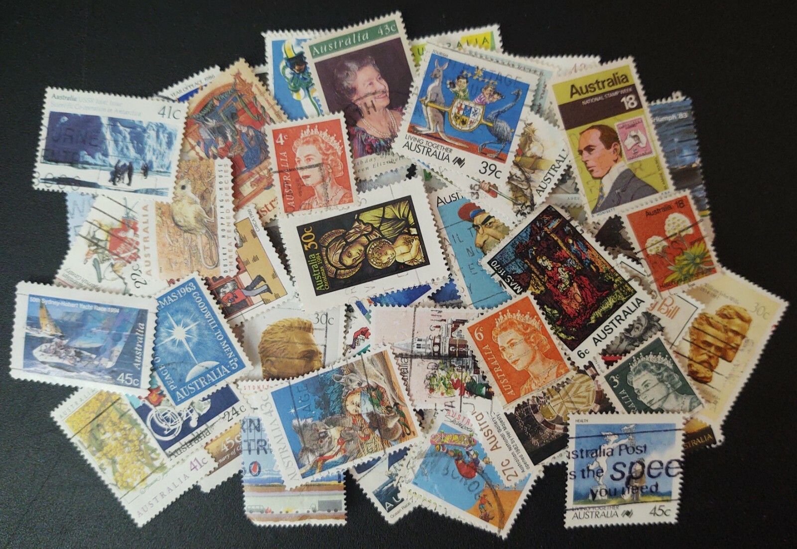 Australia stamp accumulation,Kiloware,152 different used off paper stamps, eBay