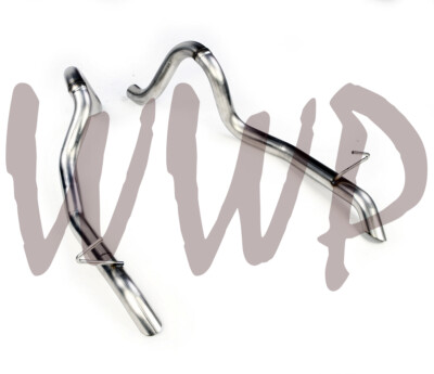 Stainless Pre-Bent Pipe 2.5'' Exhaust Tailpipes 87-93 Mustang GT 5.0L Turn Down