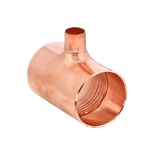 Thrifco 1 Inch x 1 Inch x 3/4 Inch Copper Reducing Tee - 5436071