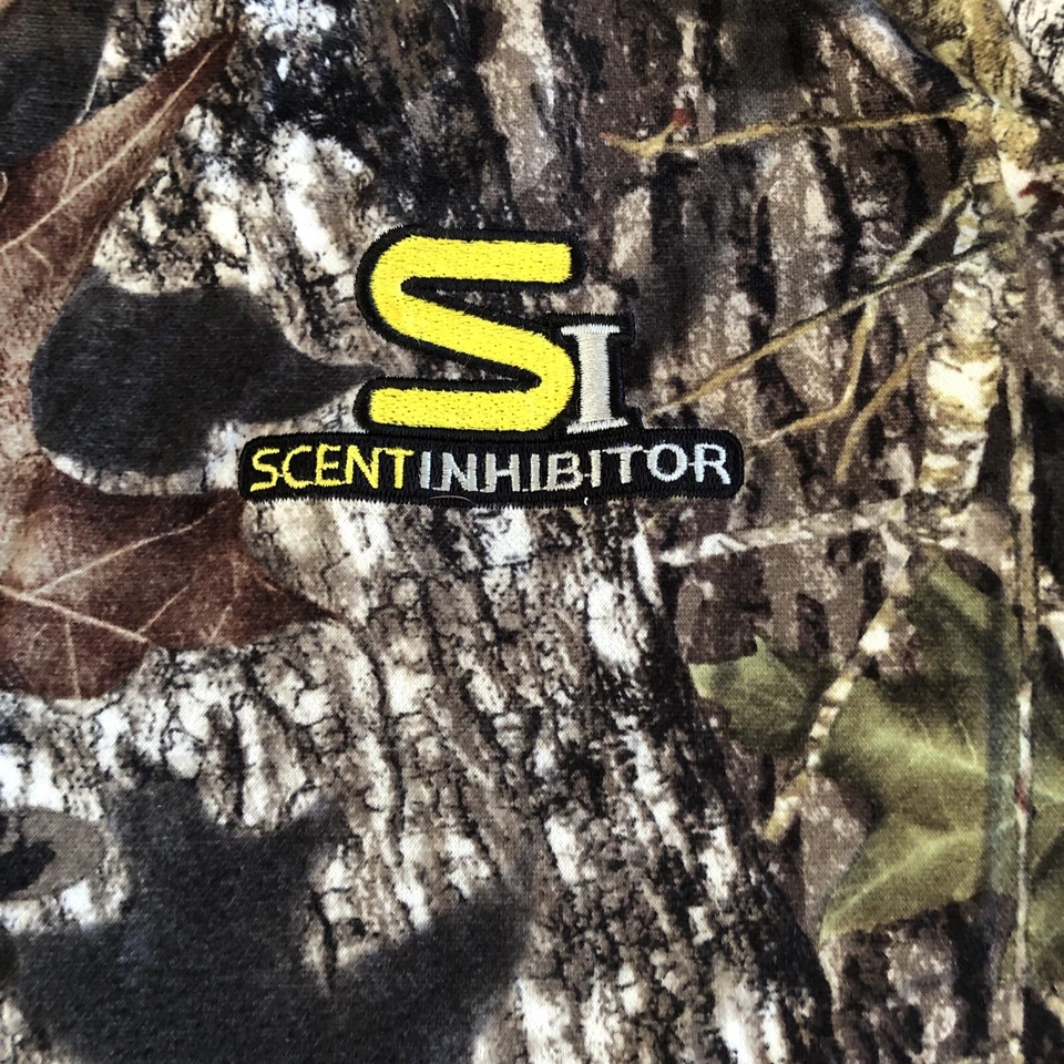 Whitetail/ Mossy Oak Camo Pull Over/“scent Inhibitor”3 Button Size XL - Image 3 of 4