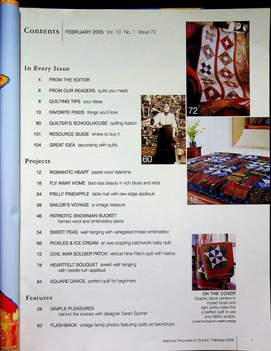 American Patchwork & Quilting February 2005 Best Scrap Quilts, Easy Valentine Pr - 第 2/2 張圖片