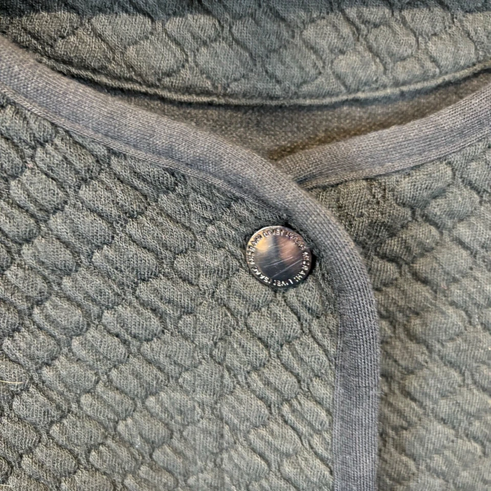 Isaac Mizrahi Live Shacket Mujer Grande Negro Acolchado Chaqueta Abrigo Suéter QVC Foto 3 de 4