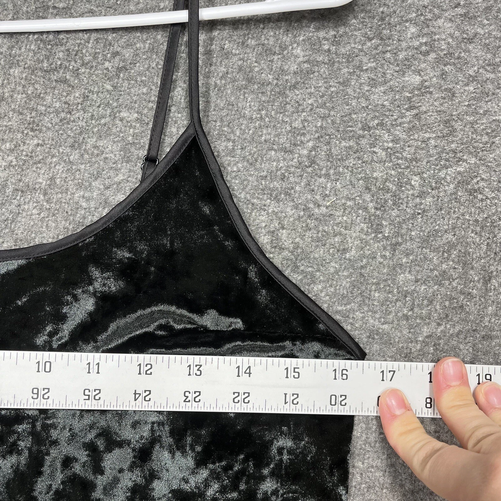 UNDERCOVER Abito da notte slip nuovo con etichette Victorias Secret velluto schiacciato nero donna XS S