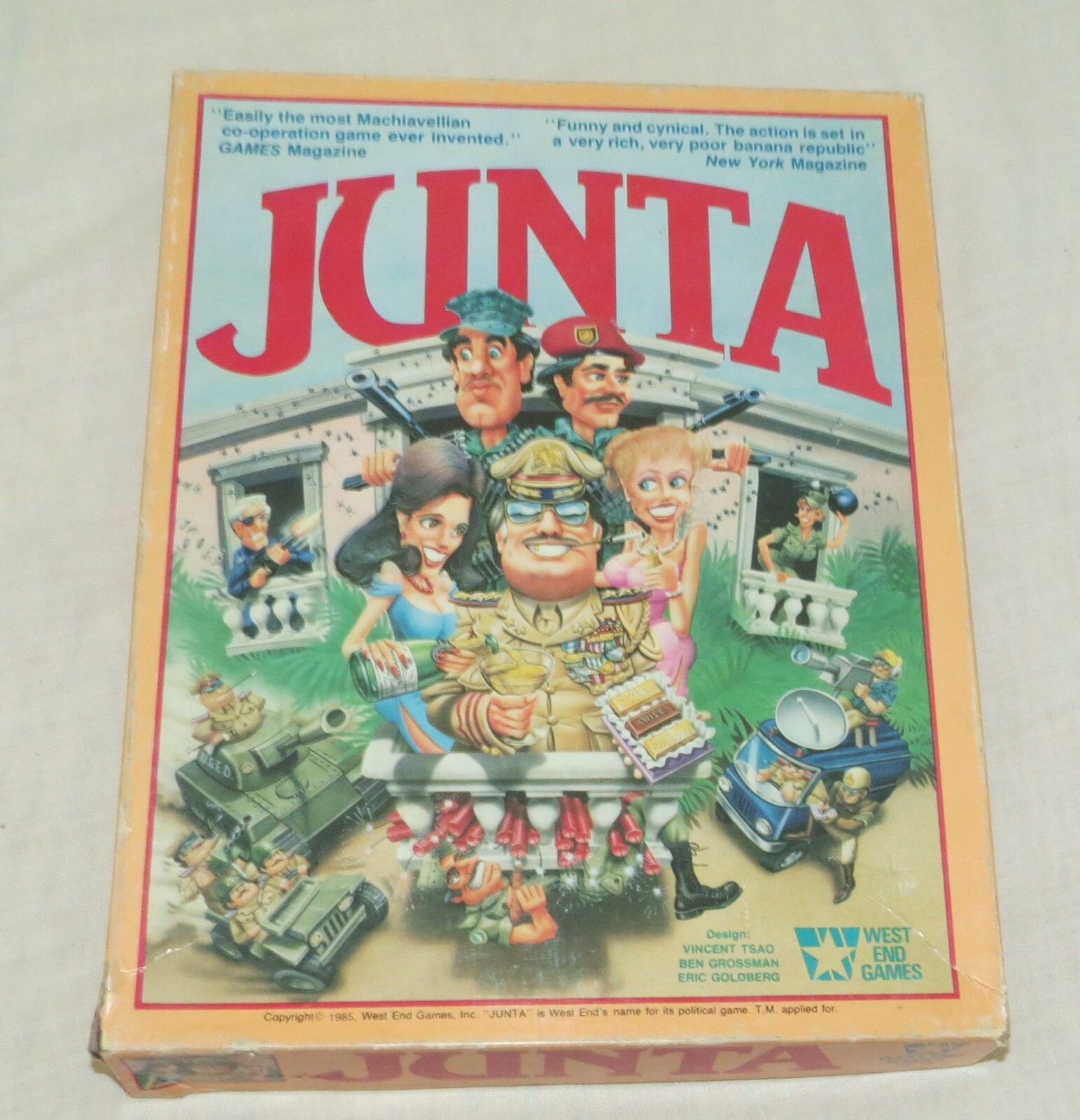 Junta Board Game West End Games 1985 almost complete eBay