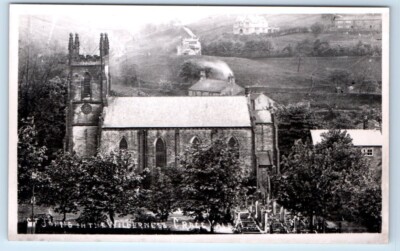 RPPC St. John's in the Wilderness CRAGG VALE Yorkshire ENGLAND UK Postcard