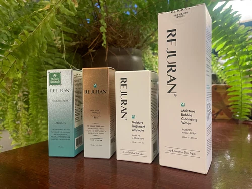 REJURAN Bundle Dual Effect Turnover Ampoule, Cleanser, Moisture Treatment PDRN