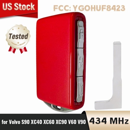 Ysbxitu Schlüsseltasche Für Volvo - Stylischer Schutz Für Autoschlüssel In Silber-Blau