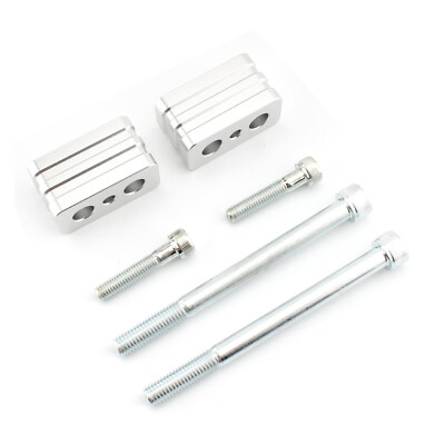1 Pair Chrome Handlebar Riser Mount Kit For BMW R1200 GS 2008-2013 UP TO 30MM