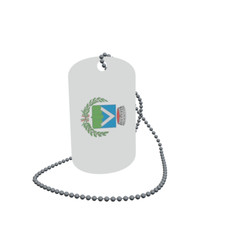 Dog Tag Flag Gioi Dog Tag Aluminium 30 x 50mm