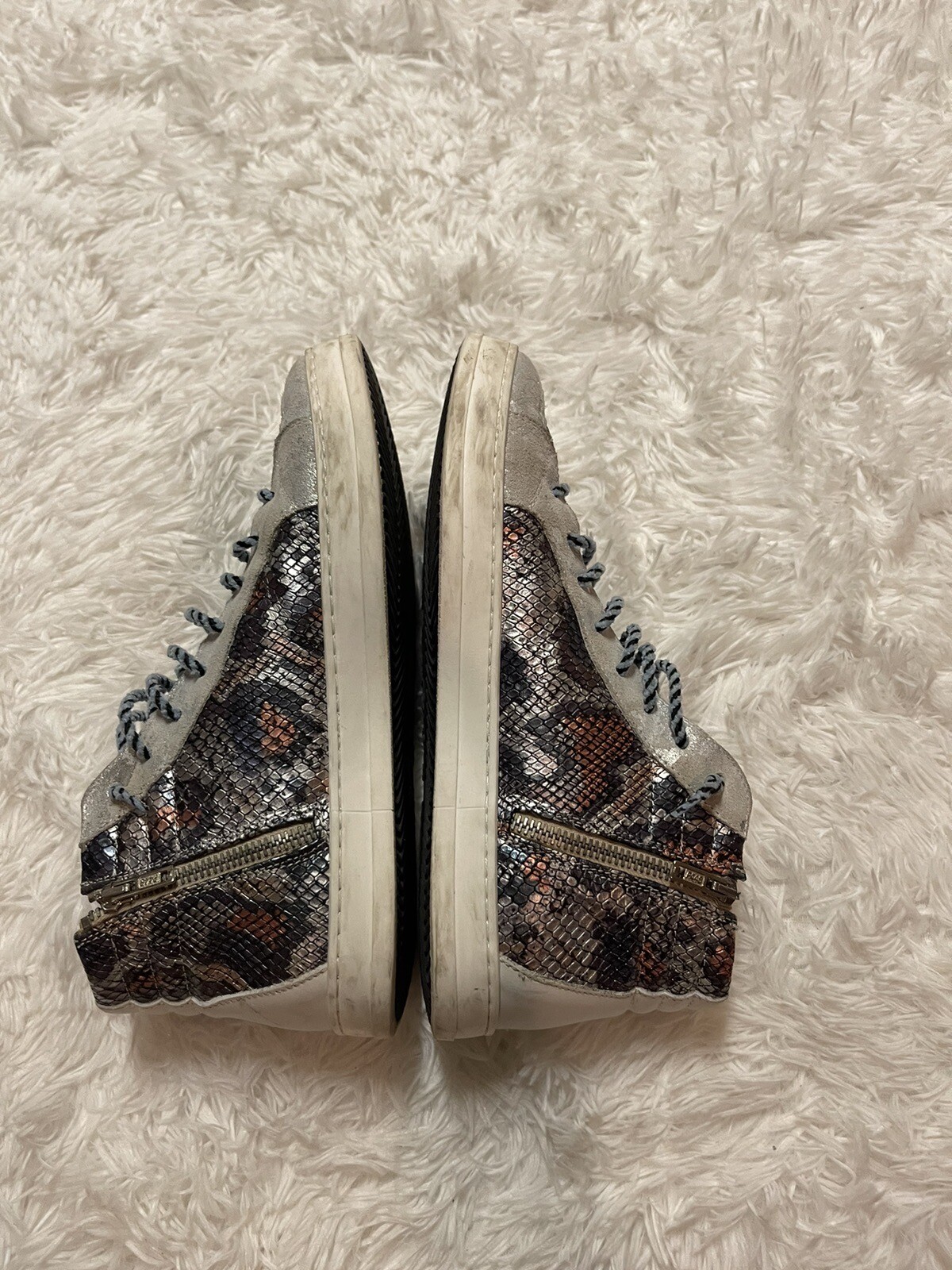 P448 Python Metallic Leather High Top Sneakers - image 19