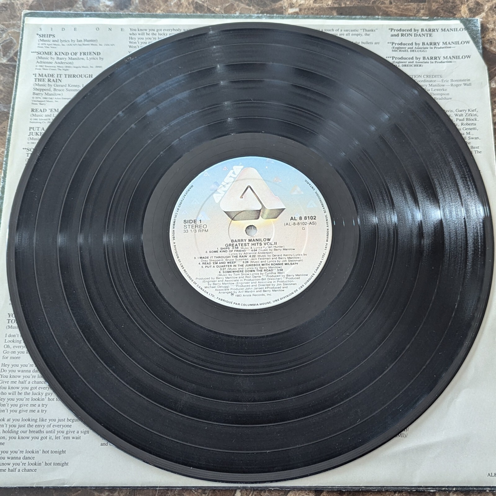 Barry Manilow Vinyl Record Lot Bundle LPs - Good Condition, No Skips image 7