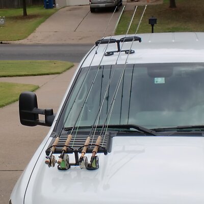 Magnetic Fishing Rod Racks for Vehicle (Truck or SUV) with Ferrous