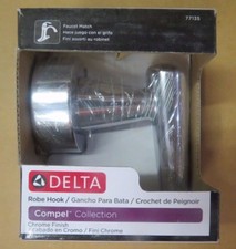 GRADY WHITE 10-1291 DELTA COMPEL COLLECTION ROBE HOOK POLISHED CHROME 77135