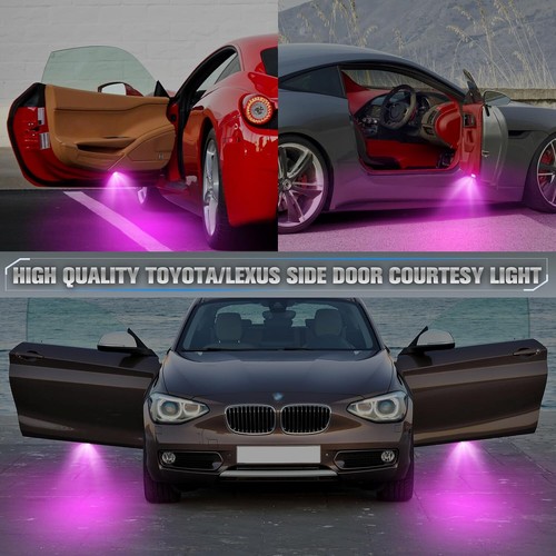 2PCS Purple LED Car Door Courtesy Light Footwell Lamp Fits IS ES LS GS RX LX GX - Picture 6 of 6