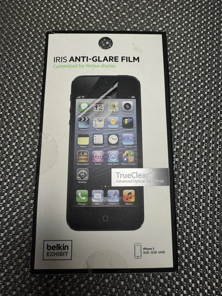 PELÍCULA ANTIRREFLEJO BELKIN Protector de Pantalla IRIS PARA IPHONE 5 ¡Caja Abierta Solo 1! Foto 4 de 4