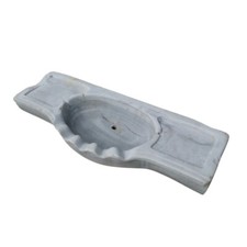 Antico vecchio lavandino da bagno restaurato cucina vasca in marmo lavello 93x36