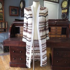 Missoni Mare  Zig Zag Crochet Knit Cardi Coat