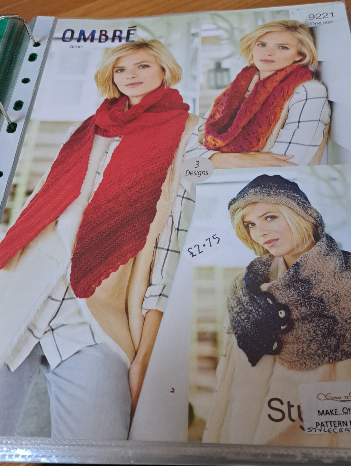 Stylecraft 9221 - Scarves Knitting Pattern in  Aran