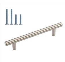 20Pack Brushed Nickel T Bar Handles Stainless Steel Kitchen Cabinet Drawer Pulls