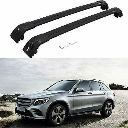 2Pcs Fits for Mercedes-Benz GLC X253 2016-2022 Roof Rail Rack Cross Bar Crossbar - Picture 1 of 9