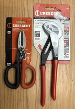 Crescent Wiss WDF7S 7" Tinner Snips & Crescent 10” K9 Jaws Groove Pliers RTZ210