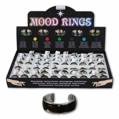 Stimmungsring aus Kupfer - Größe verstellbar Mood Ring Farbwechsel