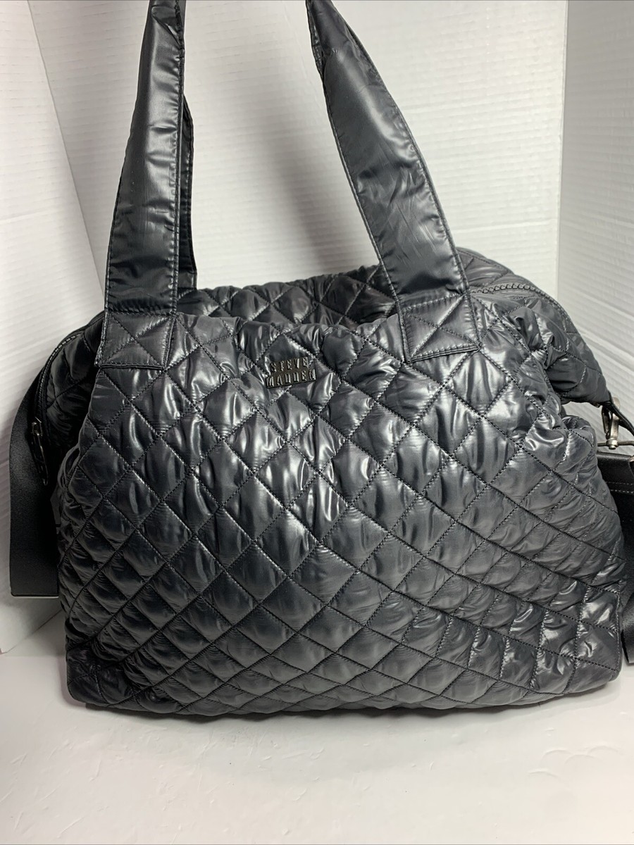 Steve Madden black quilted purse