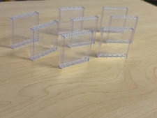 Lot of 8 LEGO Trans Clear 1x6x5 59349 Wall Panel Building Glass Window Brick