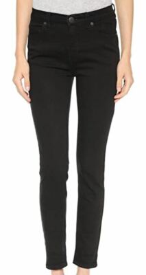 $70 Free People Hi Roller Cropped Jeans Size 30 Black NWT 27'' Inseam or Cuff Hem