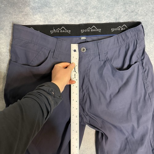Eddie Bauer Herren grau Nylon Spandex Stretch Reißverschluss Tasche Wanderhose Größe 36x30 - Bild 5 von 17