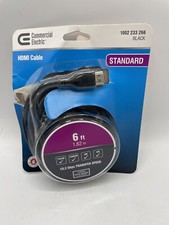 Commercial Electric Standard Black HDMI 6ft. Cable 1002 233 266