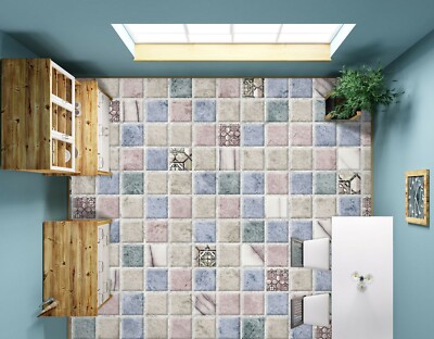 3D Simple Tile Pattern 5250 Floor WallPaper Murals Wall Print Decal AJ WALL Fay