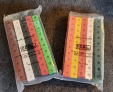 Snap Cubes GENUINE Cuisenaire Ed Counting Math Toy Block 200 Interlocking NEW