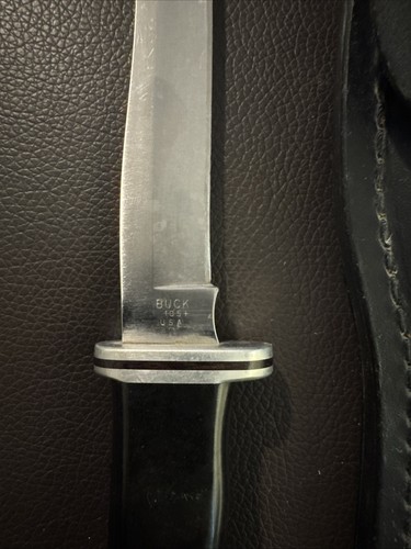 Vintage 1973-1985 Buck USA 105 Pathfinder Knife With Sheath EUC - Picture 5 of 15