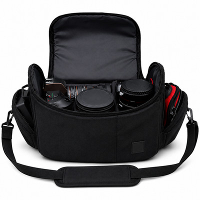 Large Deluxe Camera Carrying Case Bag for Canon EOS Rebel T7i, T7, T6 Camera