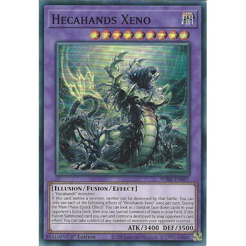 PHRE-EN007 Hecahands Xeno : Super Rare Card : 1st Edition : YuGiOh TCG