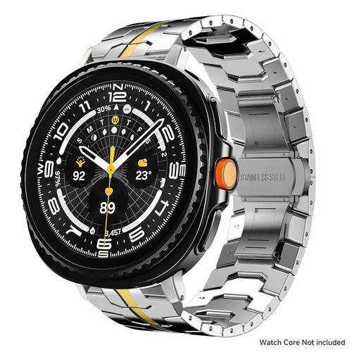 Bracelet Acier Inoxydable pour Galaxy Watch 8/8 Classic Bracelet Réglable en Métal - Photo 15 sur 30