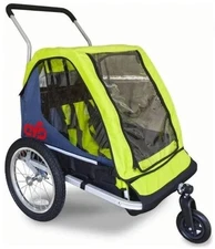 Child Bike Trailer 3 In 1 Foldable Jogger, 2-Seat Baby Stroller by Cyclic. NIB