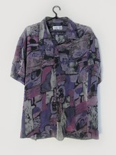 Vintage purple silk Christian Dior shirt XXL 