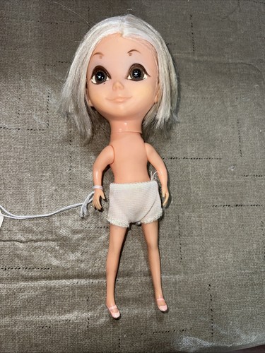 SELTEN 1968 KAMAR Puppe mit großen Augen blond stehend Vintage Japan 7 Zoll - Bild 3 von 13