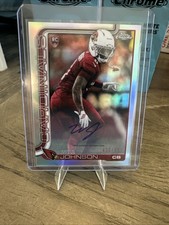 2025 Topps Chrome Will Johnson Auto RC Refractor  /499 Rookie