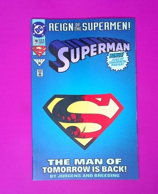 Superman #78 Vol. 2 1993 DC Comics 8.0+ Comic Book SD38-182