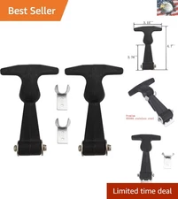 2 Pack 4.7'' T-Handle Latches - Flexible & Rust Proof for Vehicles & Machinery