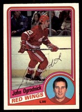 1984 OPC O-Pee-Chee Hockey #62 John Ogrodnick Signed Autograph (no COA)
